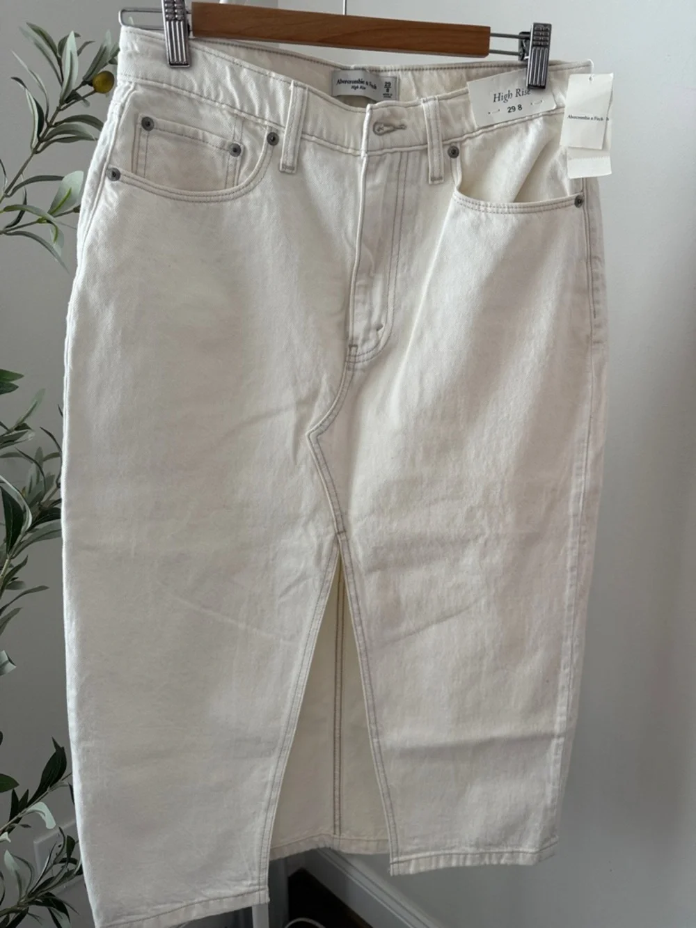 Abercrombie & Fitch Denim Maxi Skirt  Size  8
